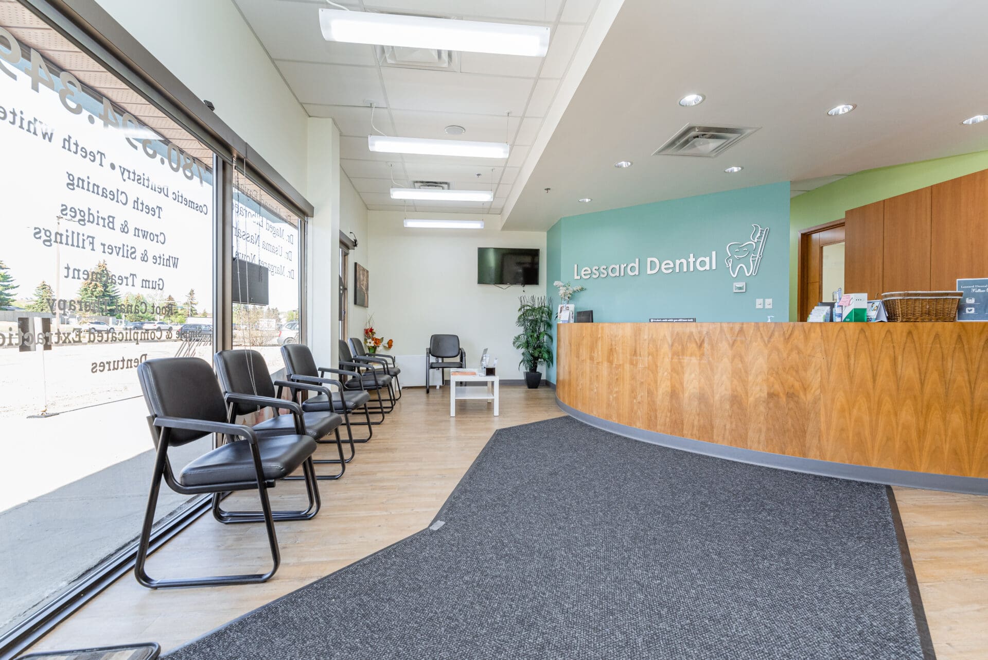 sitting area of Lessard Dental